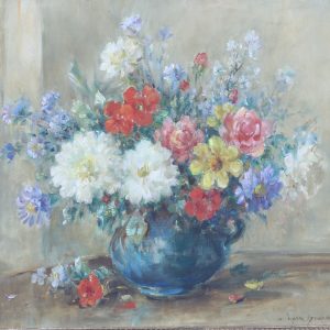 Owen Bowen. "Summer Flowers". Still Life Oil Painting.